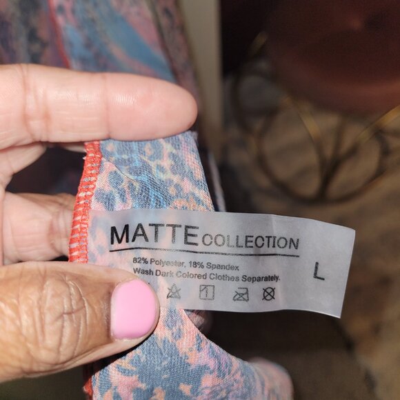 Large Multi-colored Leopard Swimsuit Floor Length Cover-up - Picture 4 of 4